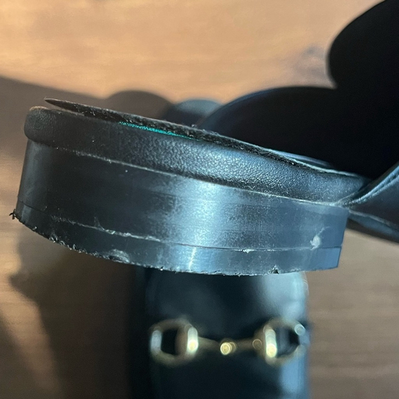 Steve Madden Gold Buckle Mules - Picture 7 of 10